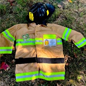 Melissa and Doug Fireman Costume/Dress Up Outfit
